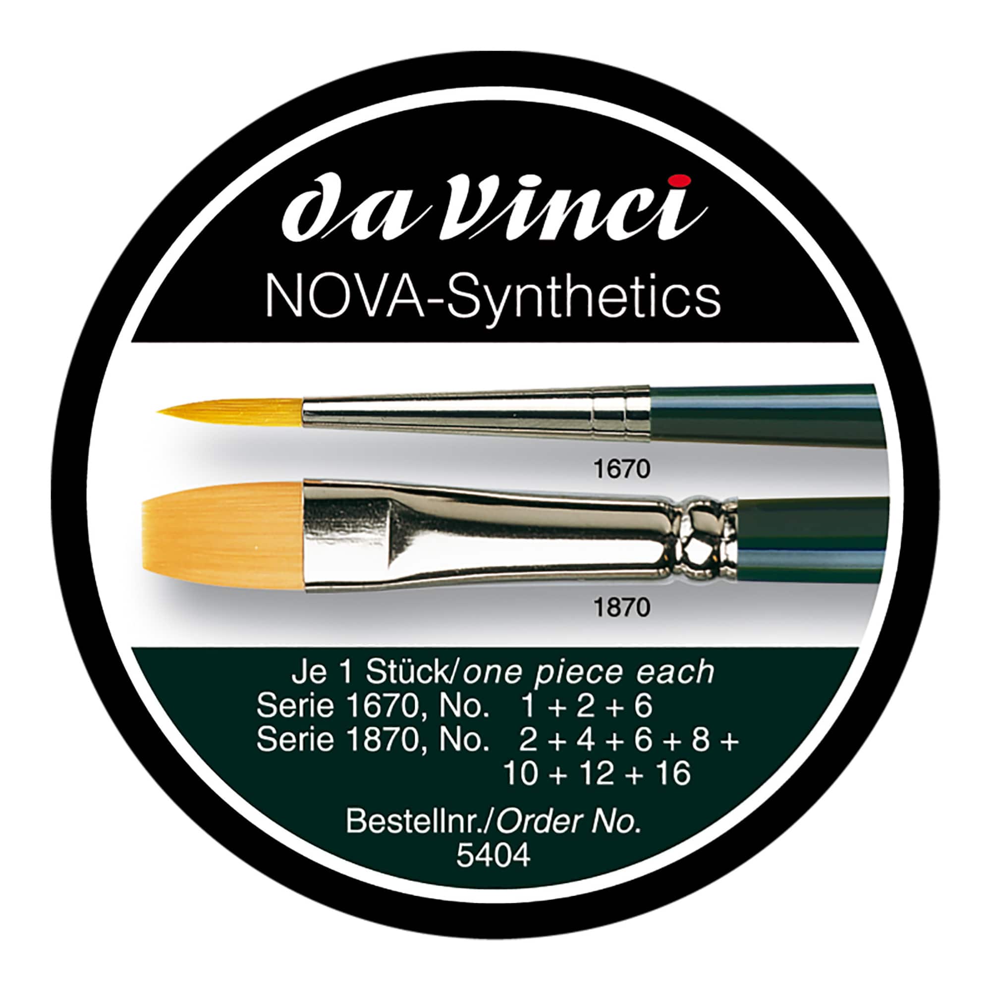 da Vinci NOVA Synthetic Restoration Paint Brushes set